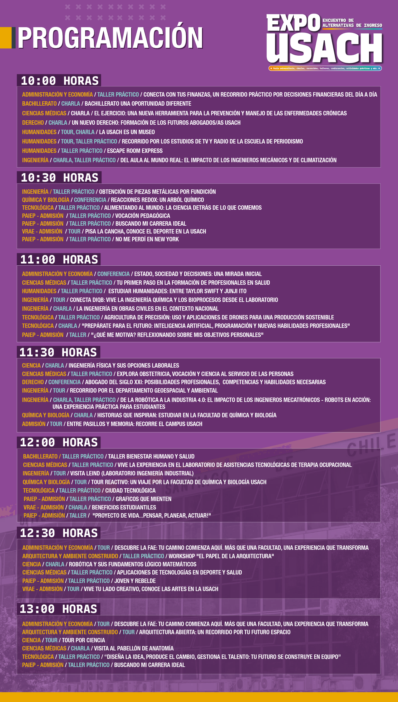 programación expo usach